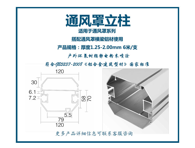 通风罩立柱
